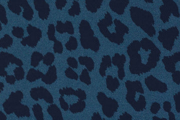 Restmenge 35 cm Viskose Webware, "Klara", Leo Print, petrol